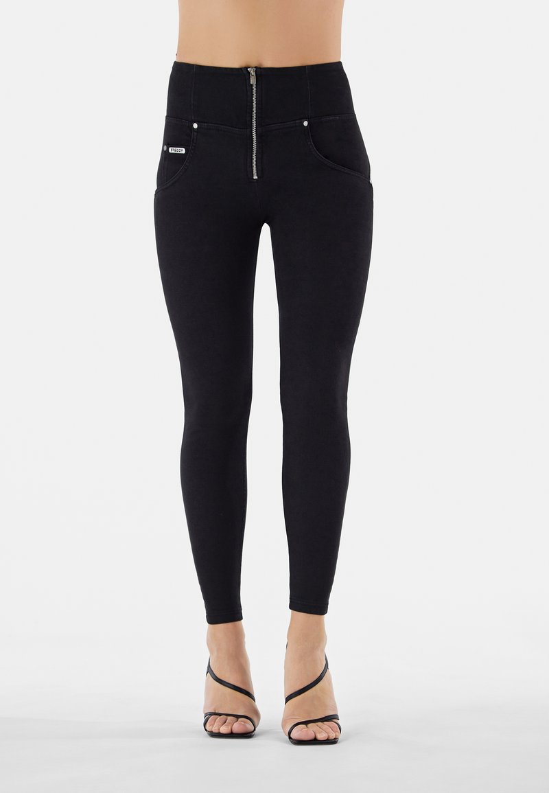 Freddy PUSH UP WRUP® VITA ALTA SUPERSKINNY NAVETTA - Jeans Skinny - nero