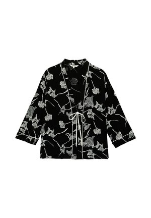 Koton, FLORAL KIMONO  - Chaqueta fina - black