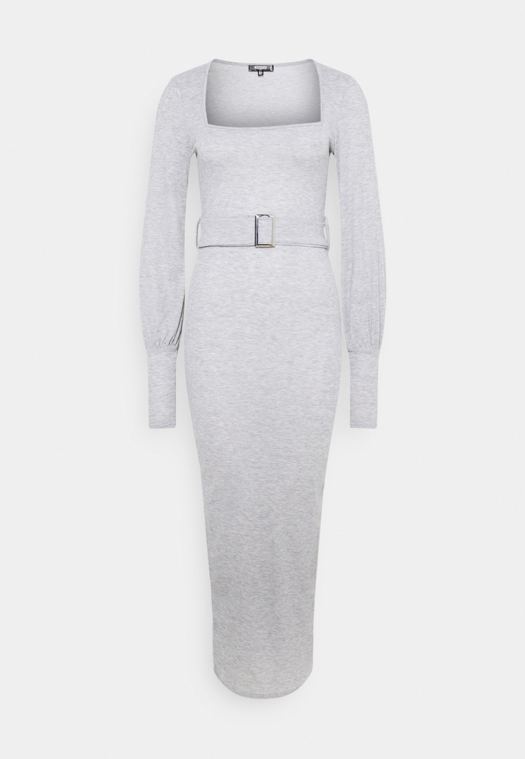 missguided grey dress Missguided Silver Grey Lace Up Side Mini Dress High Neck Sleeveless Size 6  NEW
