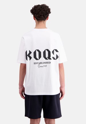 KOQS T-Shirt print - bright white