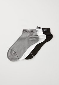 SNEAKER 3 PACK - Ponožky - black/white/quietshade