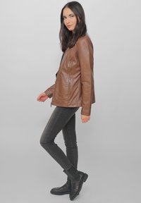 JCC Veste en cuir - cognac