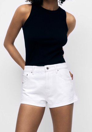 Jeansshorts - white