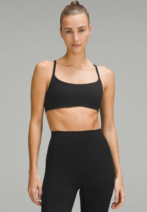 WUNDER TRAIN STRAPPY RACER A/B CUP - Light support sports bra - black