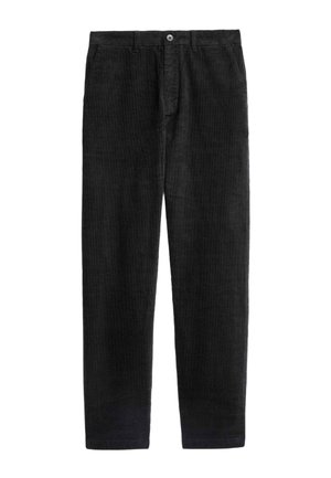 Marks & Spencer, REGULAR FIT CORDUROY STRETCH CHINOS - Stoffhose - black