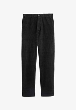 Marks & Spencer, REGULAR FIT CORDUROY STRETCH CHINOS - Bukser - black