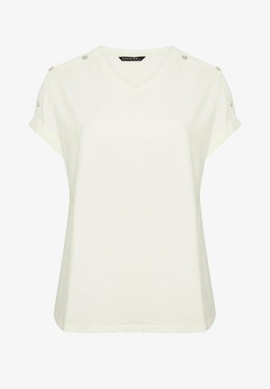Evans, PLUS SIZE CASUAL TOPS. - T-shirts print - ivory