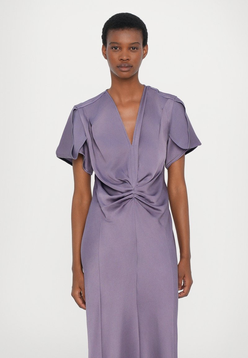 Victoria Beckham GATHERED MIDI DRESS - Cocktail dress / Party dress - purple - Zalando.co.uk Victoria Beckham GATHERED MIDI DRESS - Cocktail dress / Party dress - purple - Zalando.co.uk