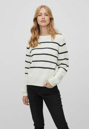 GESTREIFTES - Pullover - white alyssum