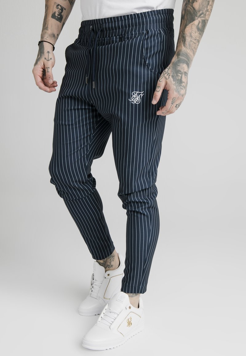 SIKSILK - SMART JOGGER PANT - Tygbyxor - navy/grey, Förstora