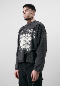 Atelier de roupa - SLUDGE LONGSLEEVE UNISEX - Langarmshirt - black Thumbnail-Bild 1