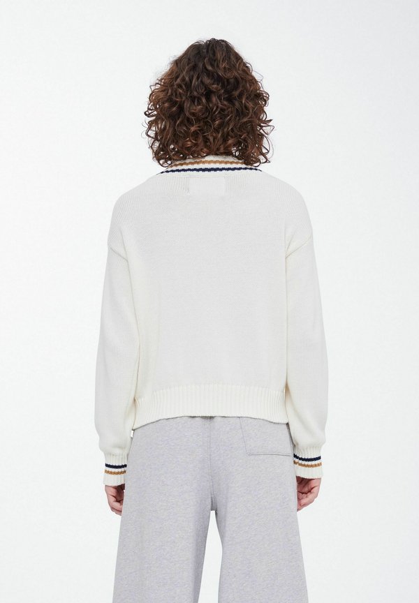 BAFIRANZE V NECK - Jumper - cloud dancer2