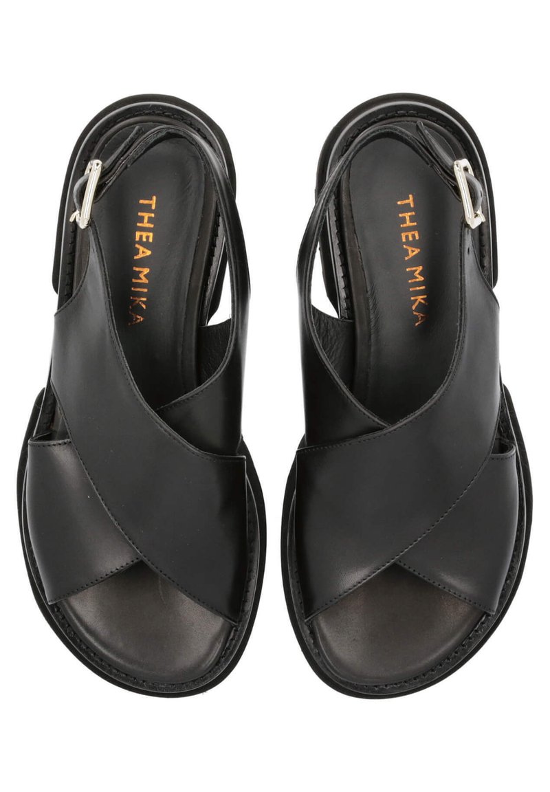 Damen Sneaker | Thea Mika Plateausandalette nero/schwarz - YN05035 Damen Sneaker | Thea Mika Plateausandalette nero/schwarz - YN05035