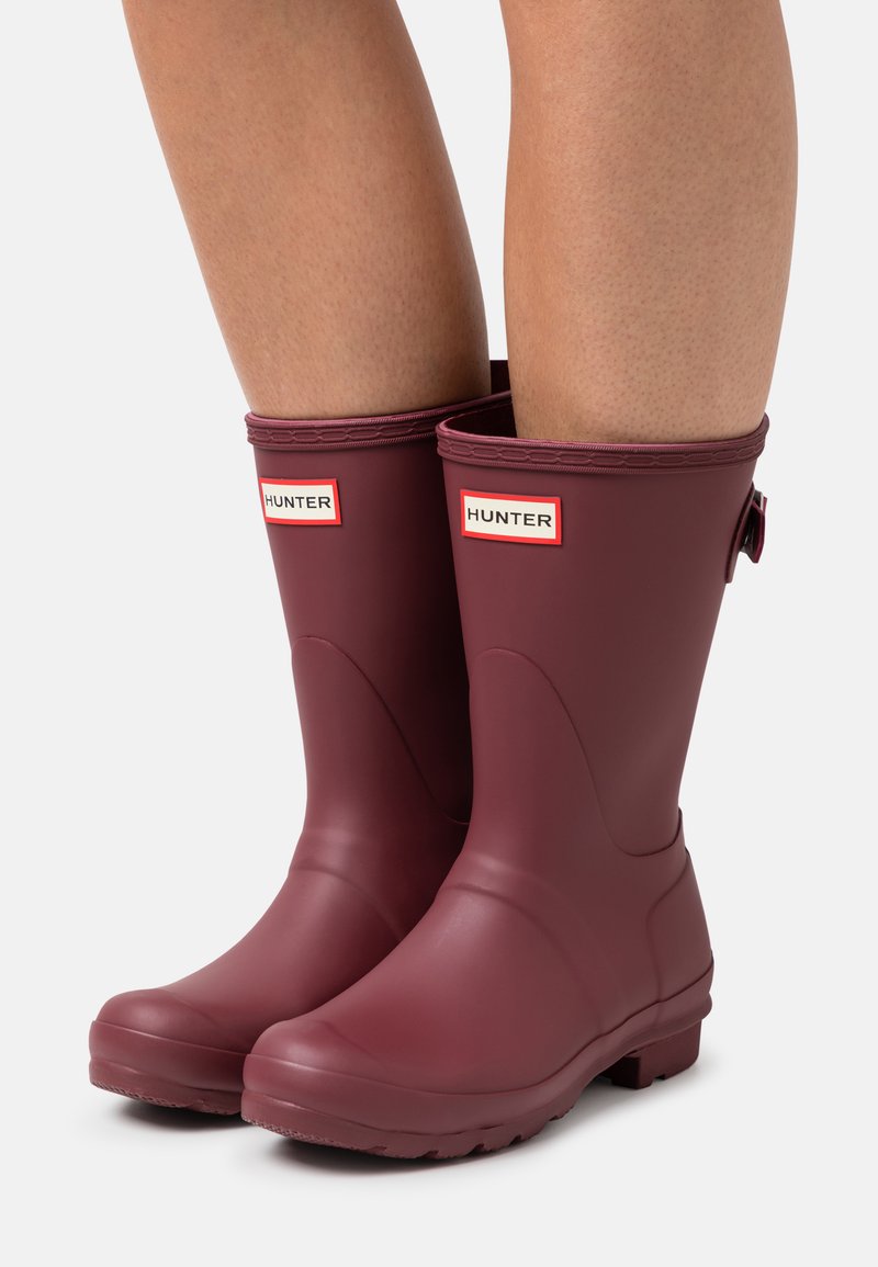 Hunter ORIGINAL WOMENS SHORT BACK ADJUSTABLE BOOT VEGAN Gummistiefel