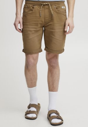 BHJOGG REGULAR FIT - Lühikesed teksad - otter