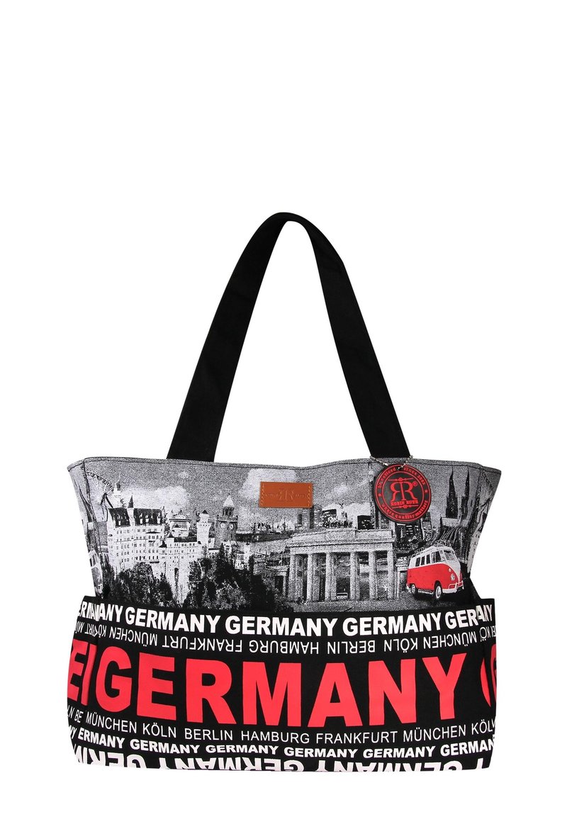 Robin Ruth GERMANY KOLLEKTION - Handbag - schwarz rot/black - Zalando