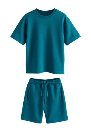 Next RELAXED FIT HEAVYWEIGHT SET   - Pantaloni de trening - teal blue