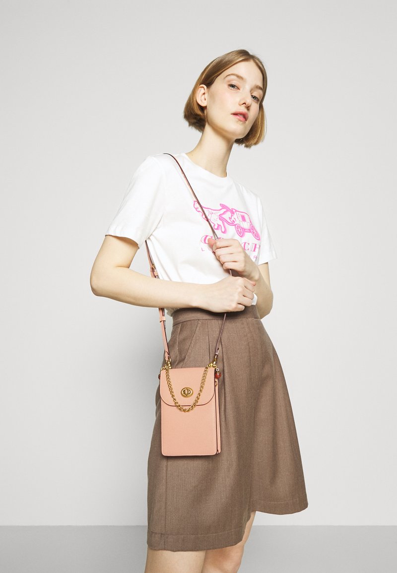 COACH LIV PHONE CROSSBODY - Mala a tiracolo - faded blush
