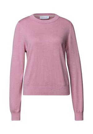 Street One Studio, PULLOVER MIT RUNDHALS IN UNIFARBE - Maglione - pearly rose mel
