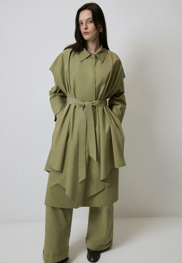 Klassischer Mantel - khaki