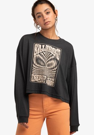 GO WITH FLOW - Long sleeved top - off black