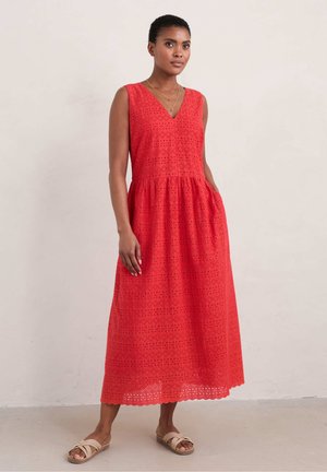 MEADOW BRODERIE - Day dress - tomato - red