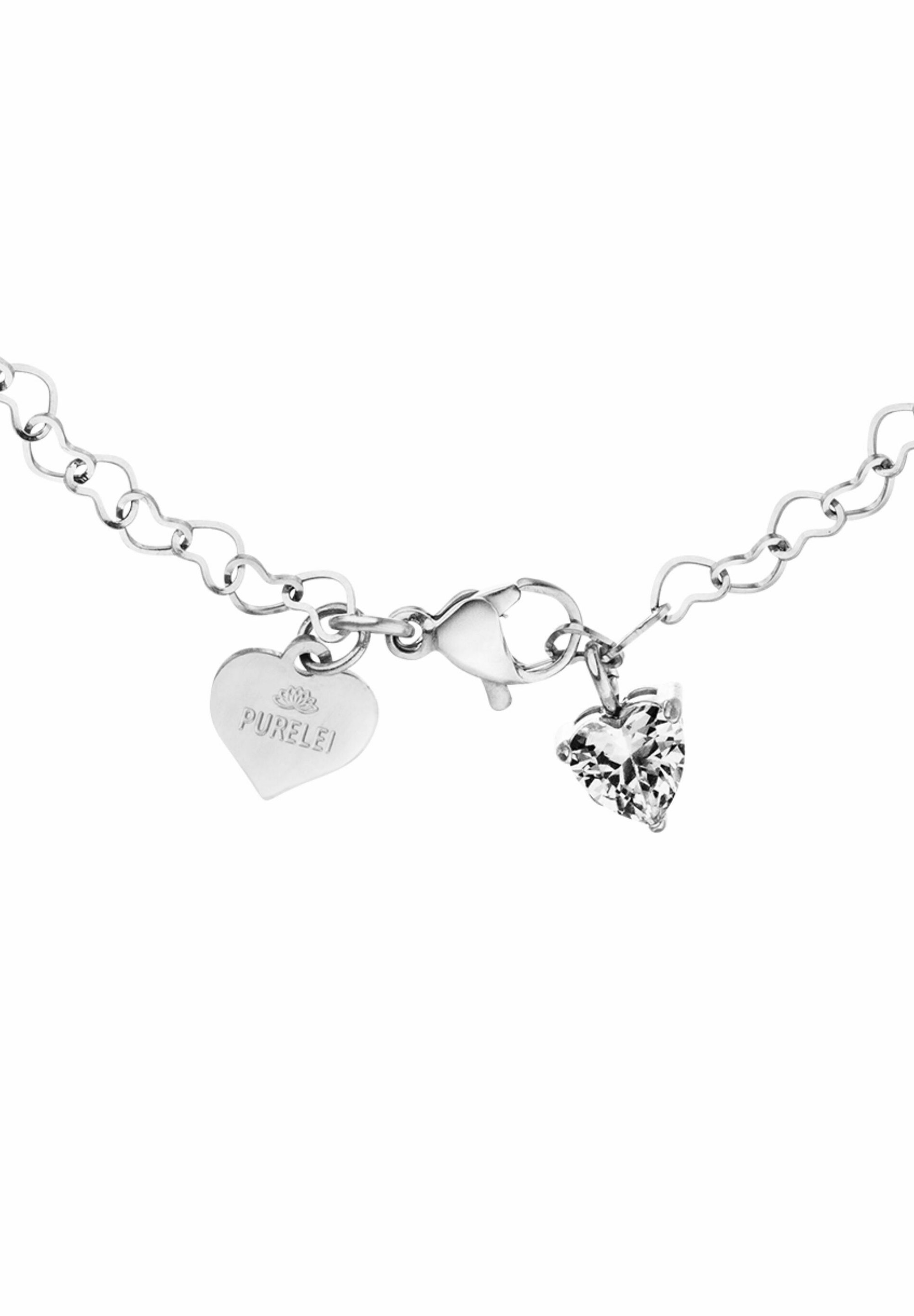 Purelei® Endless Love Collana A Y Impermeabile Con Ciondolo Cuore – Acciaio Inox Oro, Lunghezza 60 Cm Regolabile