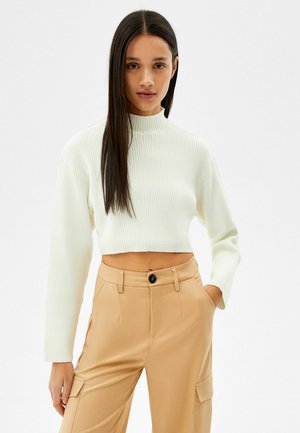 Strikpullover /Striktrøjer - white