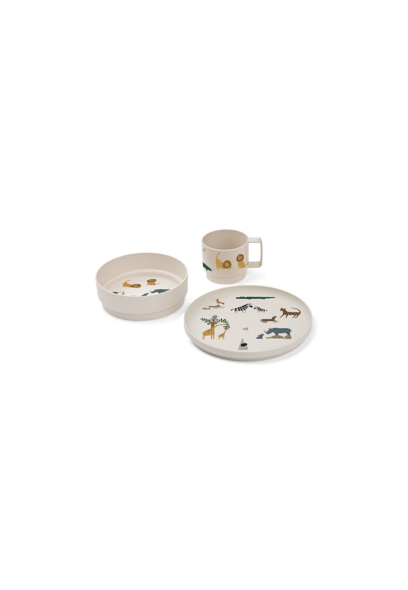 Liewood ARCHI TABLEWARE SET UNISEX - Set de vajilla infantil - all together / sandy