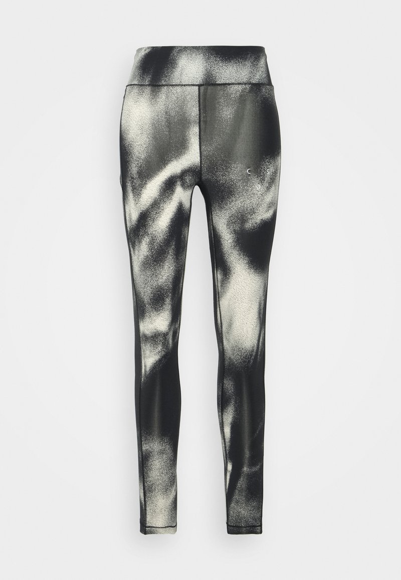 Casall ESSENTIAL PRINTED - Leggings - haze beige/black