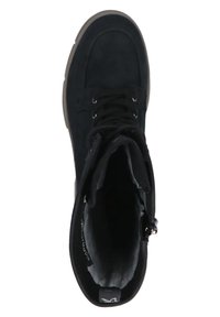 Caprice Μπότες πλατφόρμα - black nubuc