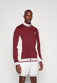 Fila JACKET BJÖRN - Treningsjakke - cabernet/white alyssum