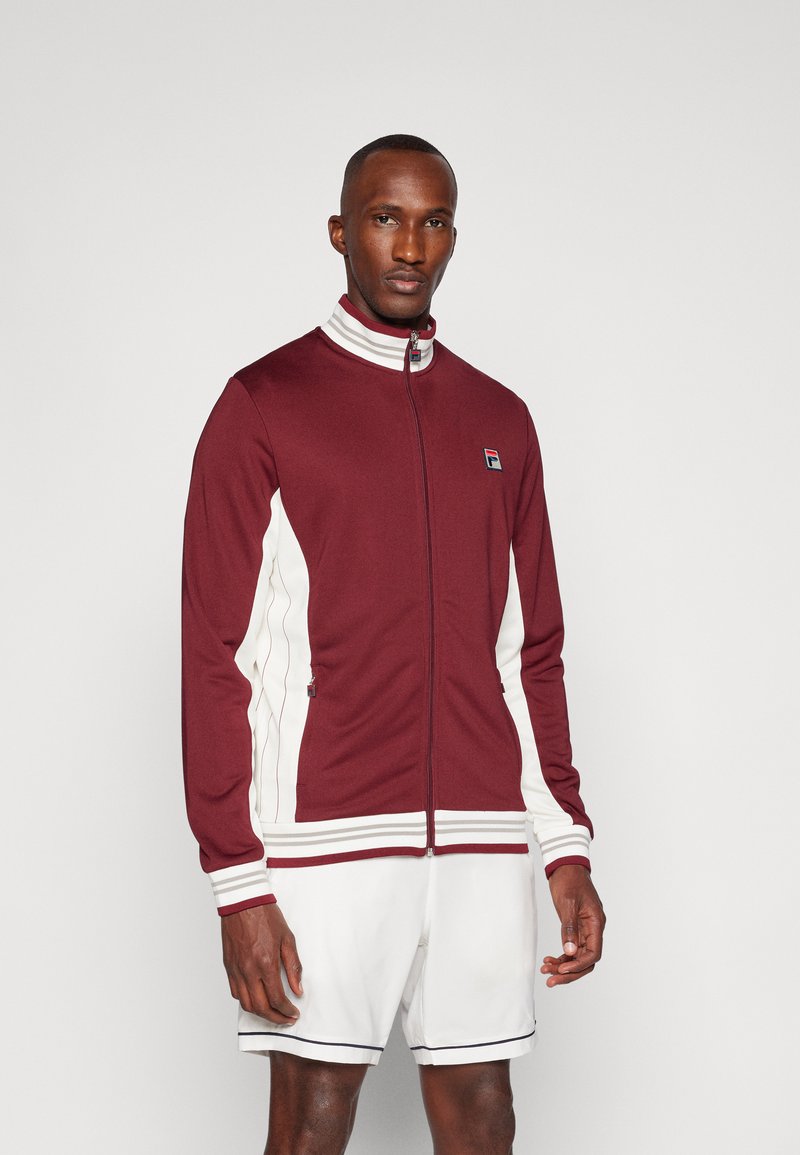 Fila JACKET BJÖRN - Treningsjakke - cabernet/white alyssum