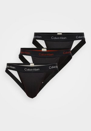 JOCK STRAP 3 PACK - Nohavičky/Slipy - black/chalk/currie