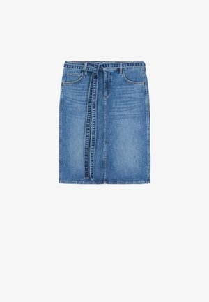 Lee, MIDI SKIRT WITH A BOW - Falda vaquera - mid twist