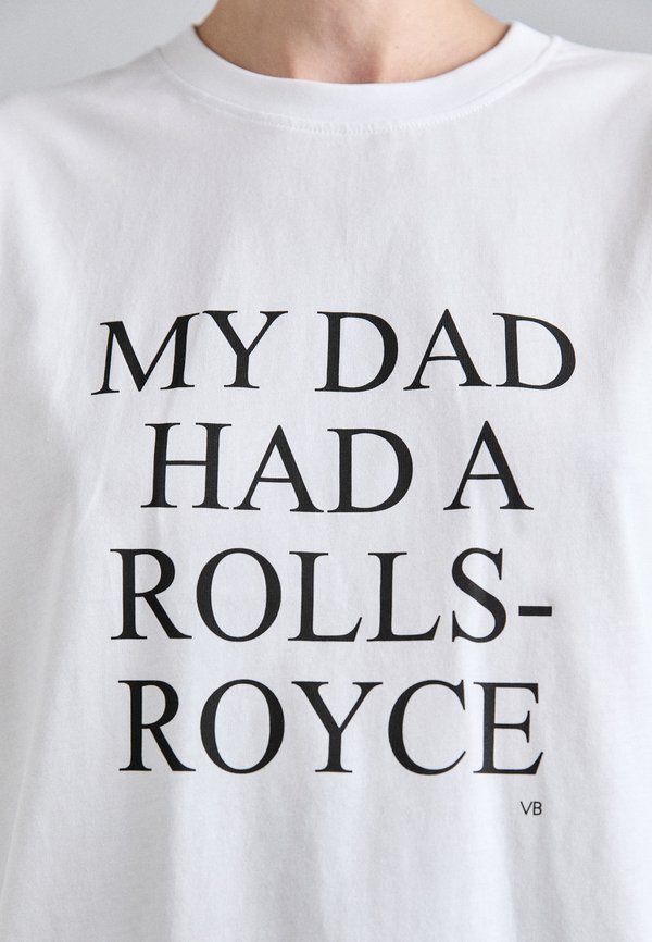 SLOGAN TEE MY DAD HAD A ROLLS ROYCE - Print T-shirt3