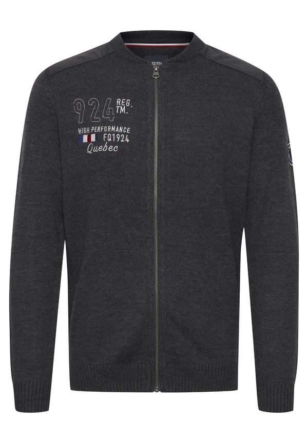 ERLAND - Cardigan - charcoal mix2