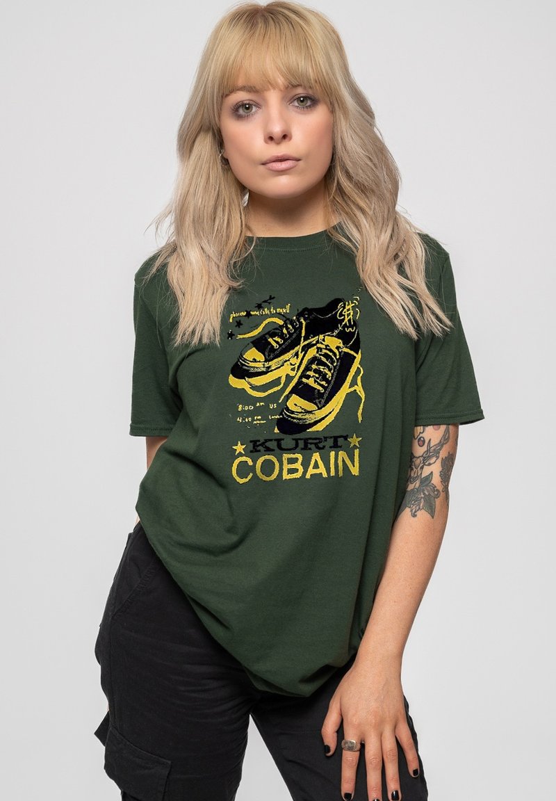 Paradiso Clothing KURT COBAIN SHOES LOGO - Print T-shirt - green