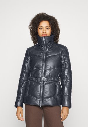 Leather jacket - black blue