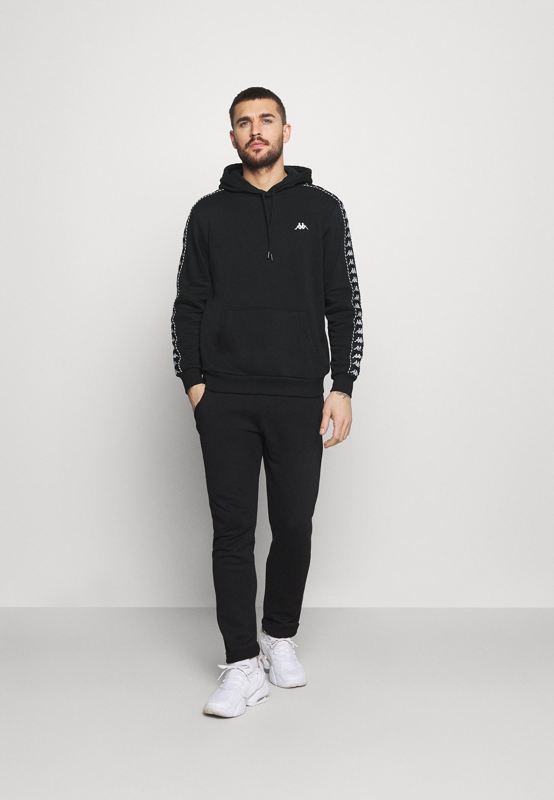 Kappa IGON - Felpa con cappuccio - caviar/nero - Zalando.it