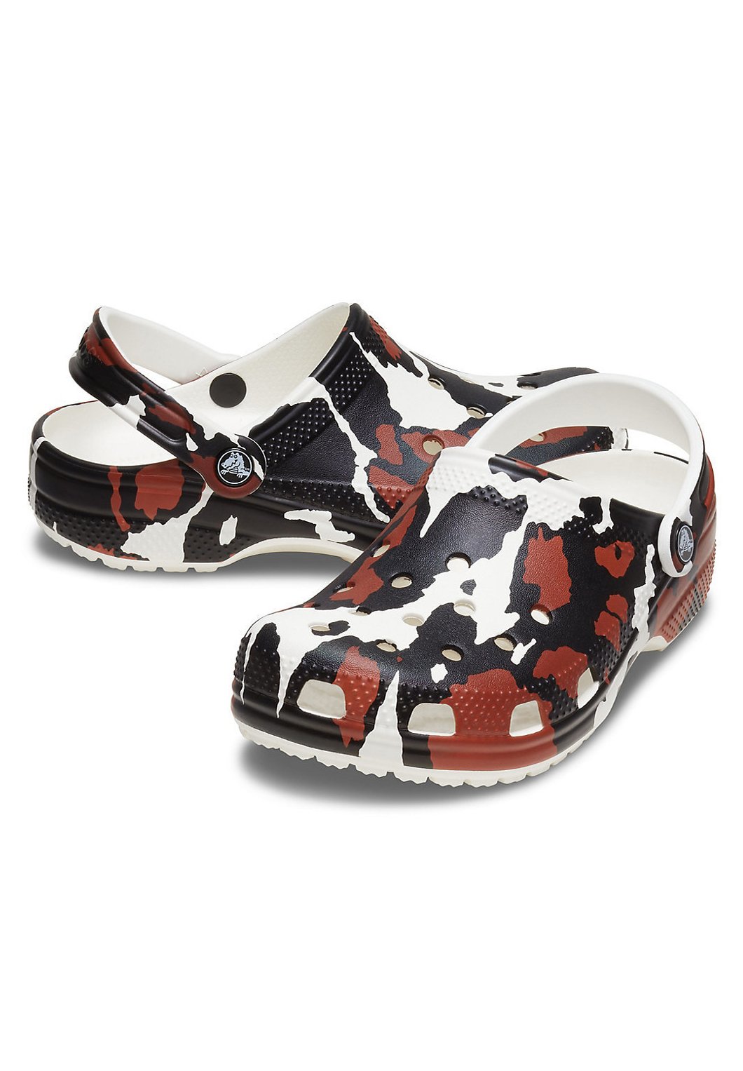cow print clogs