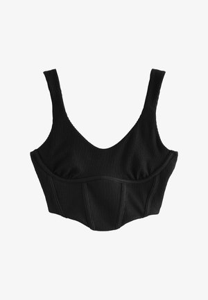 Self. SELF. SCOOP NECK - Felső - black