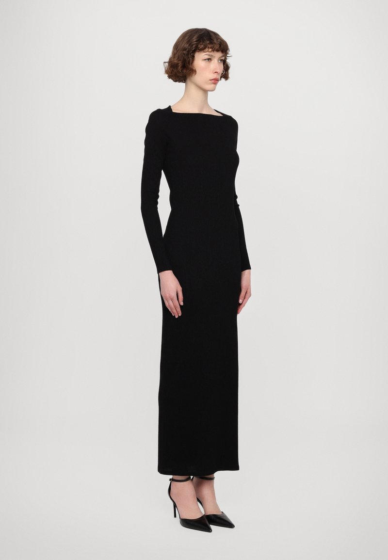 knee length dresses for ladies Geo Sequin Long Sleeve Maxi Dress - Emerald main image 1