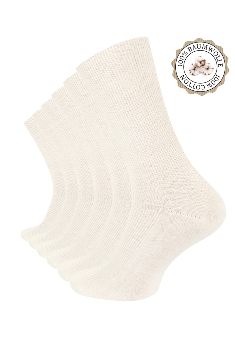 Clark Crown Clark Crown 6 PAAR - Socks - ecru