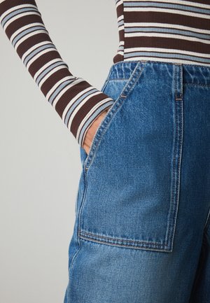 Next, REGULAR FIT UTILITY - Wide Leg - mid blue denim
