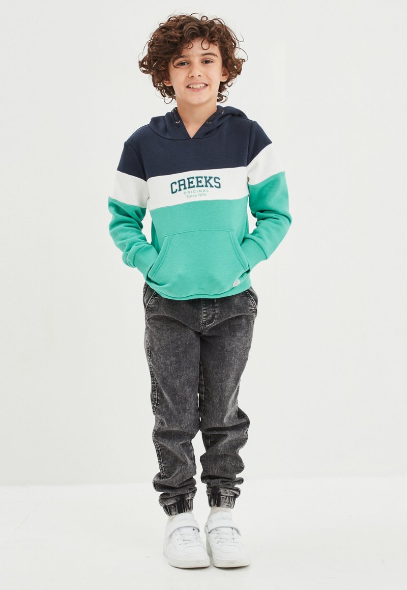 Creeks Felpa con cappuccio - navy blue