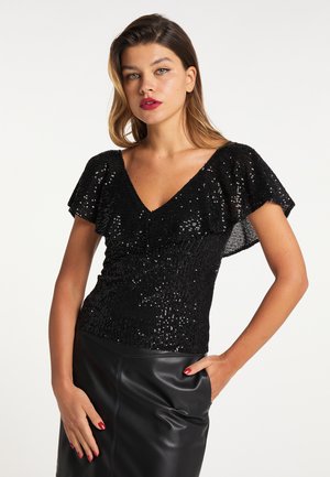 FAINA DULCEY - Blouse - schwarz