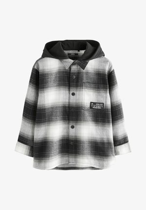 Next, REGULAR FIT - LONG SLEEVE CHECK HOODED - Skjorter - mono core