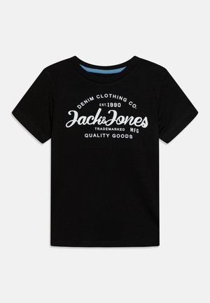 JJFOREST TEE CREW NECK JNR - Nyomott mintás póló - black