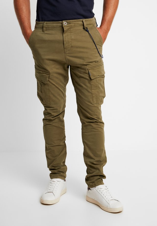 COMBAT PANTS - Cargo trousers - army green